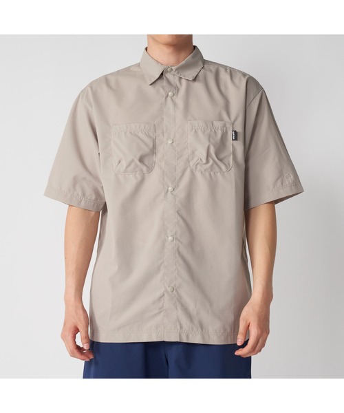 Ocean Pacific(オーシャンパシフィック)の「Ocean Pacific オーシャンパシフィック DotAir ドットエア 撥水 軽量 シャツ 半袖シャツ Tシャツ(Tシャツ/カットソー・メンズ・ブラック/ベージュ・LL/L/M)」の1枚目の写真