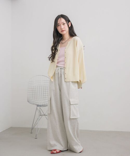 RETRO GIRL(レトロガール)の「カーゴスウェットPT(スウェットパンツ・レディース・ホワイト系その他/ライトグレー/ブラック・FREE)」の22枚目の写真