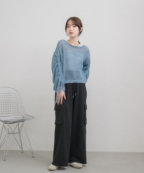 RETRO GIRL(レトロガール)の「カーゴスウェットPT(スウェットパンツ・レディース・ホワイト系その他/ライトグレー/ブラック・FREE)」の21枚目の写真