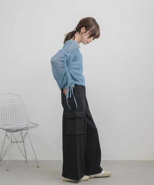 RETRO GIRL(レトロガール)の「カーゴスウェットPT(スウェットパンツ・レディース・ホワイト系その他/ライトグレー/ブラック・FREE)」の20枚目の写真