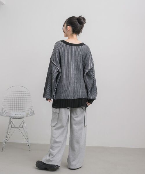RETRO GIRL(レトロガール)の「カーゴスウェットPT(スウェットパンツ・レディース・ホワイト系その他/ライトグレー/ブラック・FREE)」の12枚目の写真
