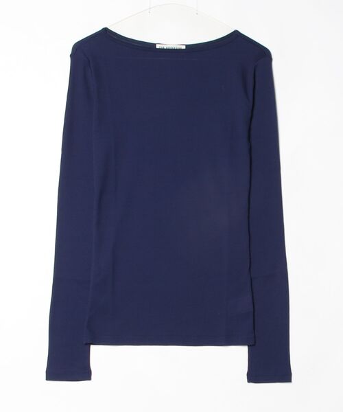 THE SHINZONE（ザ　シンゾーン）の「SHEER RIB LONG SLEEVE TEE 26SMSCU07（Tシャツ/カットソー・メンズ・ブラック/ネイビー/ホワイト/ブラウン・FREE）」の4枚目の写真