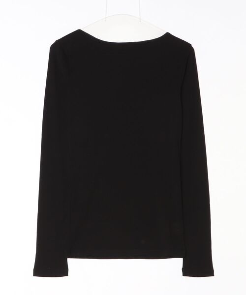THE SHINZONE（ザ　シンゾーン）の「SHEER RIB LONG SLEEVE TEE 26SMSCU07（Tシャツ/カットソー・メンズ・ブラック/ネイビー/ホワイト/ブラウン・FREE）」の2枚目の写真