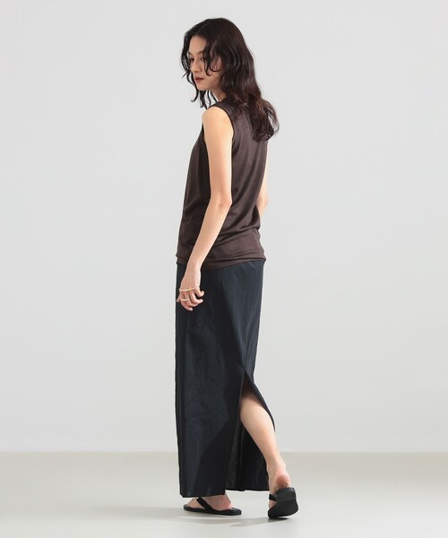 Demi-Luxe BEAMS(デミルクス ビームス)の「【7/24値下げ】コットンラミー バイアス スカート(スカート・レディース・チャコールグレー/ベージュ・36/38)」の7枚目の写真