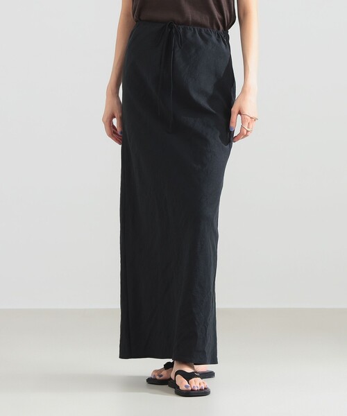 Demi-Luxe BEAMS(デミルクス ビームス)の「【7/24値下げ】コットンラミー バイアス スカート(スカート・レディース・チャコールグレー/ベージュ・36/38)」の10枚目の写真