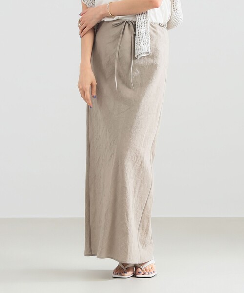 Demi-Luxe BEAMS(デミルクス ビームス)の「【7/24値下げ】コットンラミー バイアス スカート(スカート・レディース・チャコールグレー/ベージュ・36/38)」の14枚目の写真