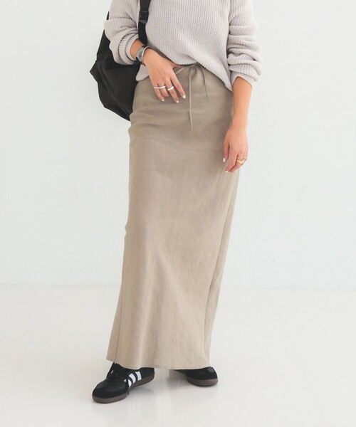 Demi-Luxe BEAMS(デミルクス ビームス)の「【7/24値下げ】コットンラミー バイアス スカート(スカート・レディース・チャコールグレー/ベージュ・36/38)」の20枚目の写真