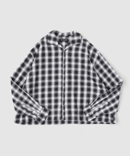 WISM(ウィズム)の「INTODUSK / イントゥダスク DISCIPLE PLAID SHIRT(シャツ/ブラウス・メンズ・ブラック/レッド・MEDIUM/SMALL)」の1枚目の写真