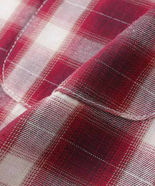 WISM(ウィズム)の「INTODUSK / イントゥダスク DISCIPLE PLAID SHIRT(シャツ/ブラウス・メンズ・ブラック/レッド・MEDIUM/SMALL)」の8枚目の写真