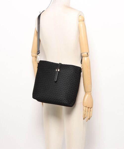 Bou Jeloud（ブージュルード）の「ドットメッシュショルダー（ショルダーバッグ・レディース・ブラック/オフホワイト・ONESIZE）」の15枚目の写真