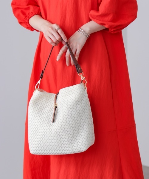 Bou Jeloud（ブージュルード）の「ドットメッシュショルダー（ショルダーバッグ・レディース・ブラック/オフホワイト・ONESIZE）」の18枚目の写真