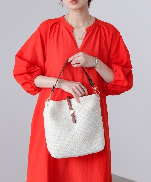 Bou Jeloud（ブージュルード）の「ドットメッシュショルダー（ショルダーバッグ・レディース・ブラック/オフホワイト・ONESIZE）」の20枚目の写真