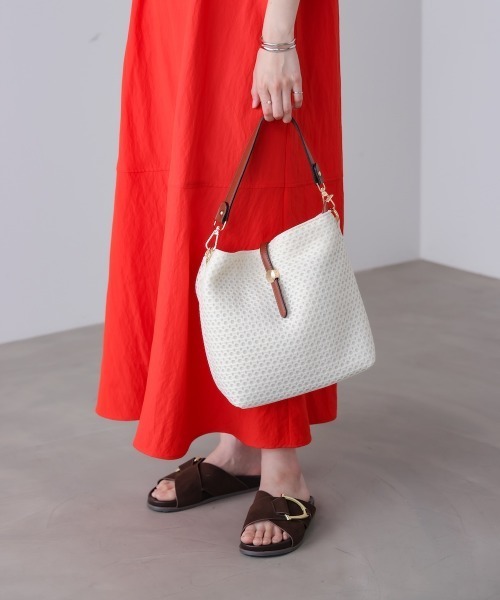 Bou Jeloud（ブージュルード）の「ドットメッシュショルダー（ショルダーバッグ・レディース・ブラック/オフホワイト・ONESIZE）」の21枚目の写真