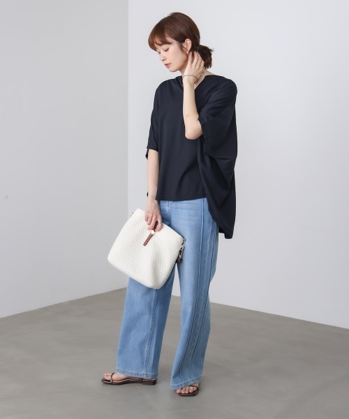 Bou Jeloud（ブージュルード）の「ドットメッシュショルダー（ショルダーバッグ・レディース・ブラック/オフホワイト・ONESIZE）」の5枚目の写真