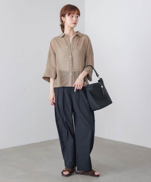 Bou Jeloud（ブージュルード）の「ドットメッシュショルダー（ショルダーバッグ・レディース・ブラック/オフホワイト・ONESIZE）」の7枚目の写真