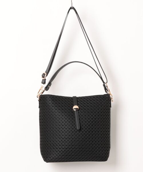 Bou Jeloud（ブージュルード）の「ドットメッシュショルダー（ショルダーバッグ・レディース・ブラック/オフホワイト・ONESIZE）」の17枚目の写真