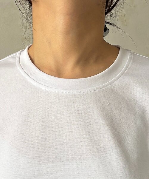 un dix cors（アンディコール）の「ポンチローマバック切り替えプルオーバー（Tシャツ/カットソー・レディース・ブラック/オフホワイト/ネイビー/チャコールグレー・FREE）」の12枚目の写真