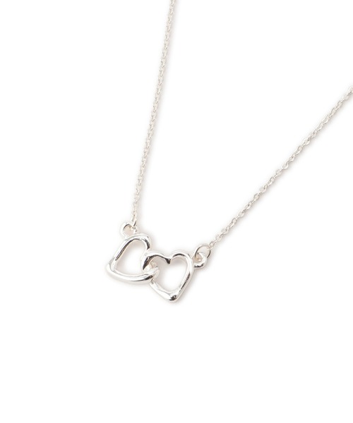 VIS（ビス）の「ダブルハートネックレス（ネックレス・レディース・シルバー/ゴールド・FREE）」の9枚目の写真