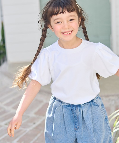 Piet（ピエット）の「ドットビスチェ＆パフスリーブトップス セット（Tシャツ/カットソー・キッズ・ホワイト/ブラック・110/100/130/120）」の19枚目の写真