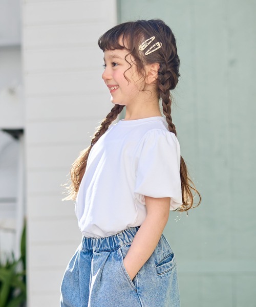 Piet（ピエット）の「ドットビスチェ＆パフスリーブトップス セット（Tシャツ/カットソー・キッズ・ホワイト/ブラック・110/100/130/120）」の20枚目の写真