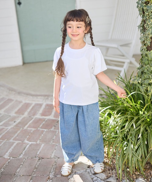 Piet（ピエット）の「ドットビスチェ＆パフスリーブトップス セット（Tシャツ/カットソー・キッズ・ホワイト/ブラック・110/100/130/120）」の16枚目の写真