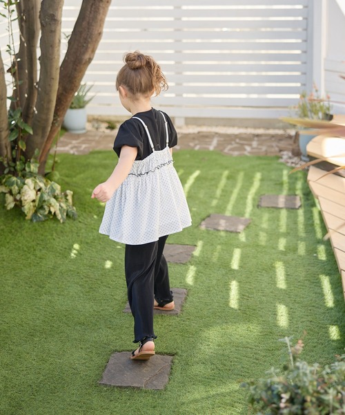 Piet（ピエット）の「ドットビスチェ＆パフスリーブトップス セット（Tシャツ/カットソー・キッズ・ホワイト/ブラック・110/100/130/120）」の10枚目の写真