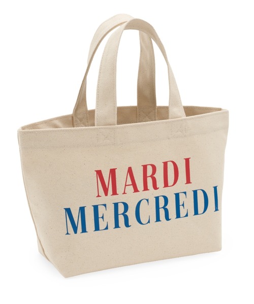 Mardi Mercredi（マルディメクルディ）の「CANVAS TOTE BAG LA TYPO FRANCAISE / キャンバス トート バッグ ラ タイポ フランセーズ（トートバッグ・レディース・クリーム/レッド/ネイビー・FREE）」の14枚目の写真