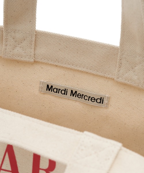 Mardi Mercredi（マルディメクルディ）の「CANVAS TOTE BAG LA TYPO FRANCAISE / キャンバス トート バッグ ラ タイポ フランセーズ（トートバッグ・レディース・クリーム/レッド/ネイビー・FREE）」の16枚目の写真