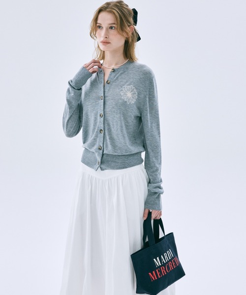 Mardi Mercredi（マルディメクルディ）の「CANVAS TOTE BAG LA TYPO FRANCAISE / キャンバス トート バッグ ラ タイポ フランセーズ（トートバッグ・レディース・クリーム/レッド/ネイビー・FREE）」の6枚目の写真