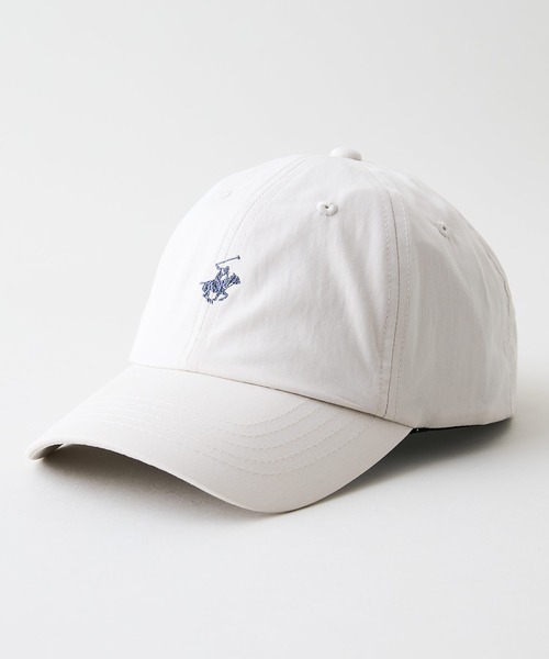 BEVERLY HILLS POLO CLUB（ビバリーヒルズポロクラブ）の「【BEVERLY HILLS POLO CLUB/ビバリーヒルズポロクラブ】【前後ロゴ刺繍で魅せる】ウォッシュツイルキャップ 綿ナイロン 製品洗い加工 定番（キャップ・メンズ・カーキ/ブラック/ベージュ/オフホワイト・FREE）」の2枚目の写真