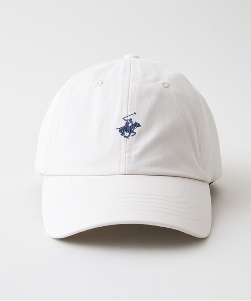 BEVERLY HILLS POLO CLUB（ビバリーヒルズポロクラブ）の「【BEVERLY HILLS POLO CLUB/ビバリーヒルズポロクラブ】【前後ロゴ刺繍で魅せる】ウォッシュツイルキャップ 綿ナイロン 製品洗い加工 定番（キャップ・メンズ・カーキ/ブラック/ベージュ/オフホワイト・FREE）」の18枚目の写真