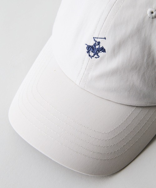 BEVERLY HILLS POLO CLUB（ビバリーヒルズポロクラブ）の「【BEVERLY HILLS POLO CLUB/ビバリーヒルズポロクラブ】【前後ロゴ刺繍で魅せる】ウォッシュツイルキャップ 綿ナイロン 製品洗い加工 定番（キャップ・メンズ・カーキ/ブラック/ベージュ/オフホワイト・FREE）」の5枚目の写真