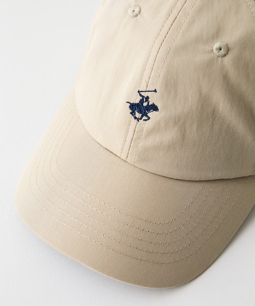 BEVERLY HILLS POLO CLUB（ビバリーヒルズポロクラブ）の「【BEVERLY HILLS POLO CLUB/ビバリーヒルズポロクラブ】【前後ロゴ刺繍で魅せる】ウォッシュツイルキャップ 綿ナイロン 製品洗い加工 定番（キャップ・メンズ・カーキ/ブラック/ベージュ/オフホワイト・FREE）」の12枚目の写真