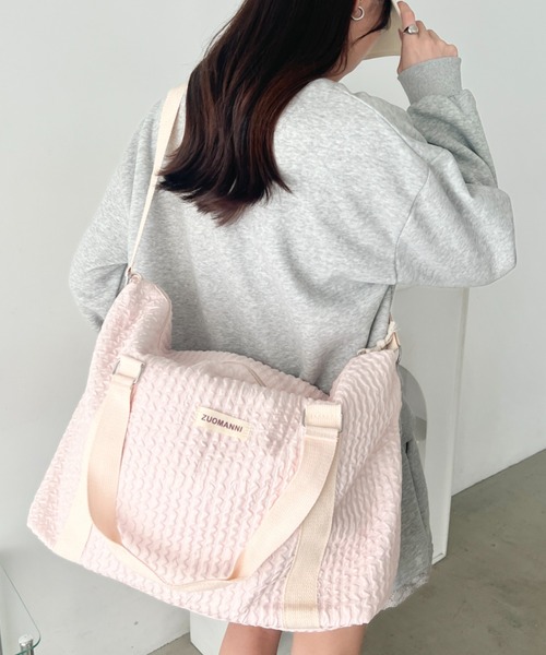 wears(ウェアーズ)の「キルティングトラベルボストンバッグ(ボストンバッグ・レディース・ホワイト/ピンク/ブラック・FREE)」の20枚目の写真