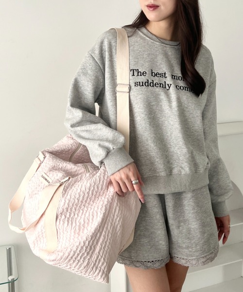 wears(ウェアーズ)の「キルティングトラベルボストンバッグ(ボストンバッグ・レディース・ホワイト/ピンク/ブラック・FREE)」の14枚目の写真