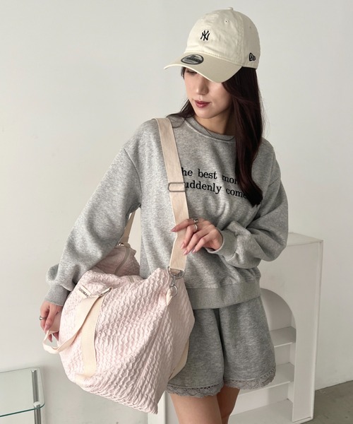wears(ウェアーズ)の「キルティングトラベルボストンバッグ(ボストンバッグ・レディース・ホワイト/ピンク/ブラック・FREE)」の16枚目の写真