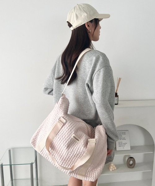 wears(ウェアーズ)の「キルティングトラベルボストンバッグ(ボストンバッグ・レディース・ホワイト/ピンク/ブラック・FREE)」の18枚目の写真