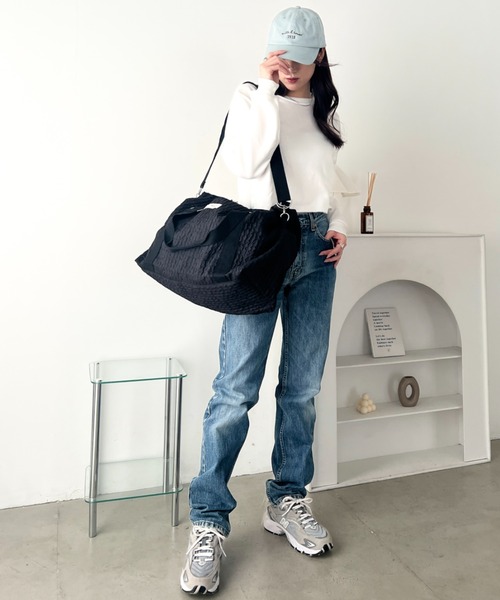 wears(ウェアーズ)の「キルティングトラベルボストンバッグ(ボストンバッグ・レディース・ホワイト/ピンク/ブラック・FREE)」の4枚目の写真