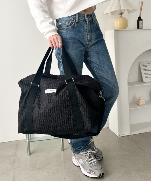 wears(ウェアーズ)の「キルティングトラベルボストンバッグ(ボストンバッグ・レディース・ホワイト/ピンク/ブラック・FREE)」の10枚目の写真