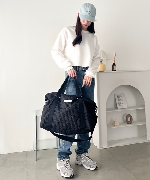 wears(ウェアーズ)の「キルティングトラベルボストンバッグ(ボストンバッグ・レディース・ホワイト/ピンク/ブラック・FREE)」の11枚目の写真