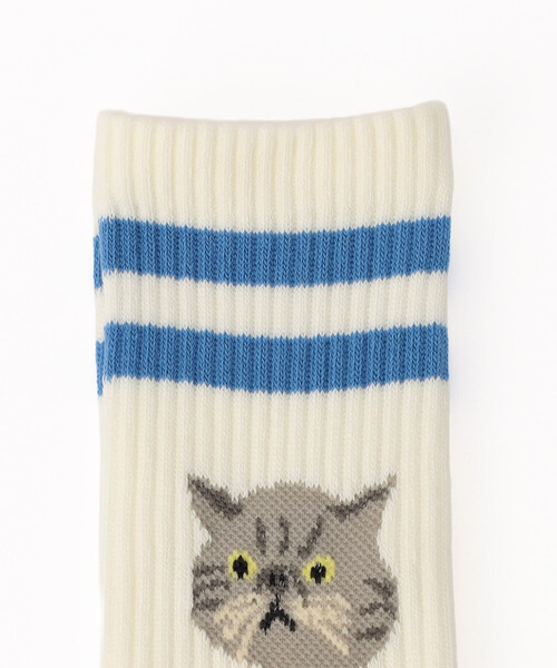 FREAK'S STORE（フリークスストア）の「ROSTER SOX/ロスターソックス CAT/キャット（ソックス/靴下・レディース・ブルー/オレンジ/グリーン・ONE SIZE）」の4枚目の写真
