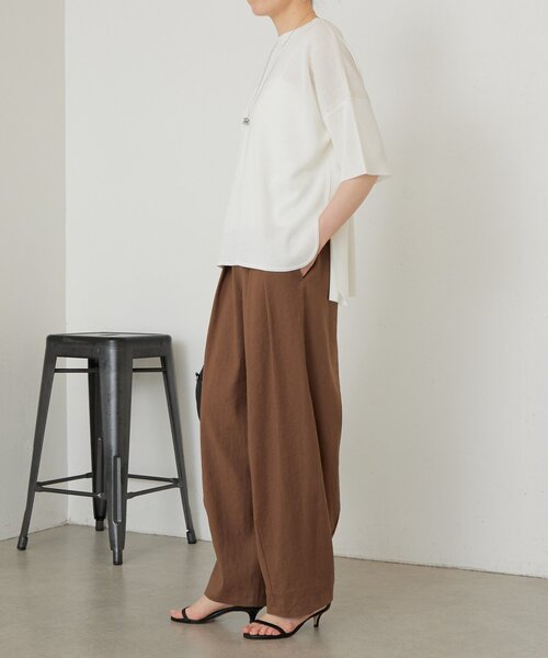 LIVETART（リヴェタート）の「《3/21(土)12：00予約開始》半袖サラットプルオーバー（ニット/セーター・レディース・シルバー/ブラック系その他4/ホワイト・FREE）」の15枚目の写真