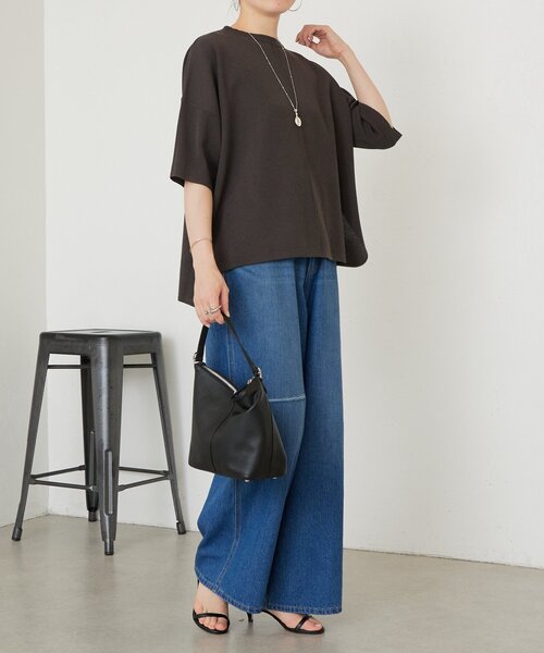 LIVETART（リヴェタート）の「《3/21(土)12：00予約開始》半袖サラットプルオーバー（ニット/セーター・レディース・シルバー/ブラック系その他4/ホワイト・FREE）」の8枚目の写真