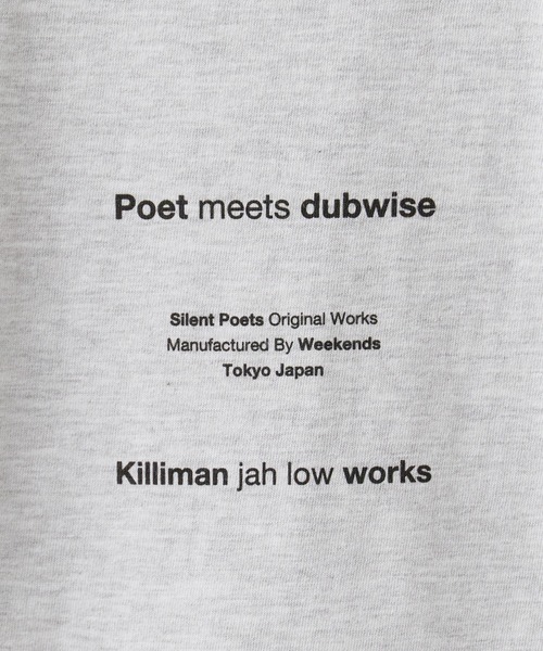 POET MEETS DUBWISE(ポエットミーツダブワイズ)の「POET MEETS DUBWISE/ポエットミーツダブワイズ KJLW COLLAGE 02 T-shirt フォトTシャツ プリントTシャツ 2026年春夏(Tシャツ/カットソー・メンズ・ブラック/グレー・M/L/XL)」の8枚目の写真