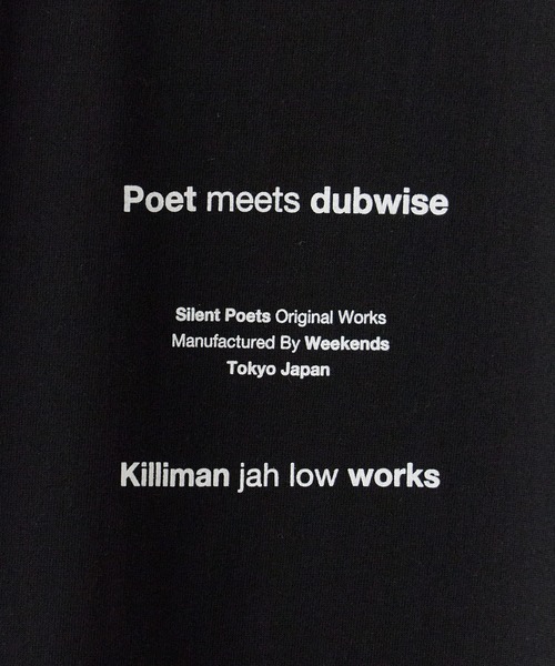 POET MEETS DUBWISE(ポエットミーツダブワイズ)の「POET MEETS DUBWISE/ポエットミーツダブワイズ KJLW COLLAGE 02 T-shirt フォトTシャツ プリントTシャツ 2026年春夏(Tシャツ/カットソー・メンズ・ブラック/グレー・M/L/XL)」の9枚目の写真