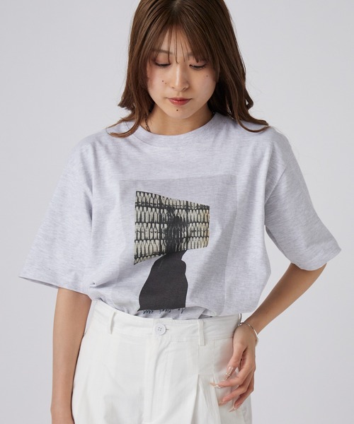 POET MEETS DUBWISE(ポエットミーツダブワイズ)の「POET MEETS DUBWISE/ポエットミーツダブワイズ KJLW COLLAGE 02 T-shirt フォトTシャツ プリントTシャツ 2026年春夏(Tシャツ/カットソー・メンズ・ブラック/グレー・M/L/XL)」の15枚目の写真