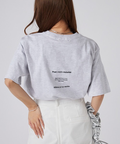 POET MEETS DUBWISE(ポエットミーツダブワイズ)の「POET MEETS DUBWISE/ポエットミーツダブワイズ KJLW COLLAGE 02 T-shirt フォトTシャツ プリントTシャツ 2026年春夏(Tシャツ/カットソー・メンズ・ブラック/グレー・M/L/XL)」の18枚目の写真