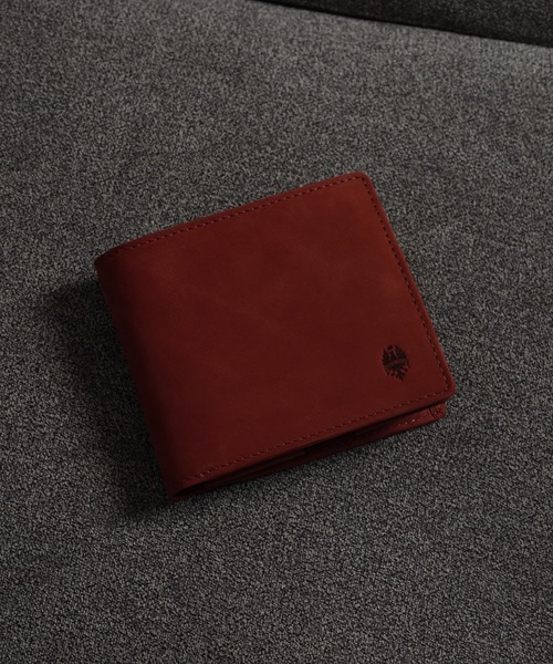 FUNALIVE（ファンアライブ）の「Bianchi ヌバック革ラウンドファスナー二つ折り財布（財布・メンズ・ワインレッド・フリー）」の3枚目の写真