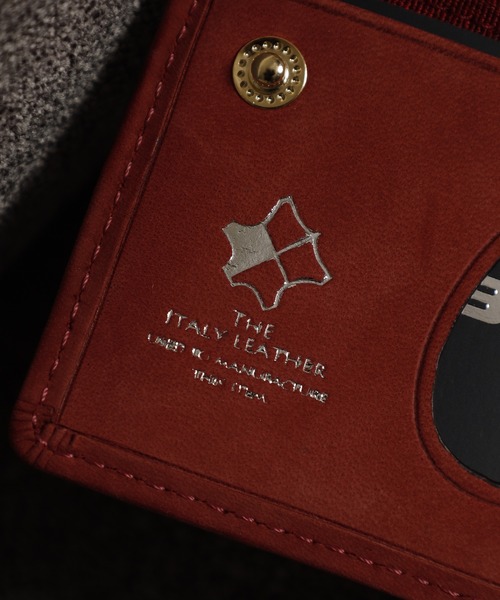 FUNALIVE（ファンアライブ）の「Bianchi ヌバック革ラウンドファスナー二つ折り財布（財布・メンズ・ワインレッド・フリー）」の7枚目の写真