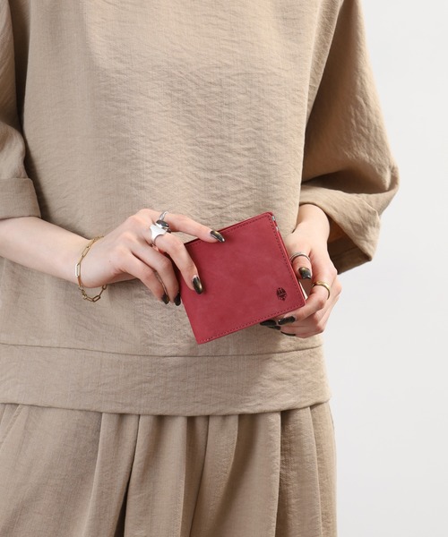 FUNALIVE（ファンアライブ）の「Bianchi ヌバック革ラウンドファスナー二つ折り財布（財布・メンズ・ワインレッド・フリー）」の18枚目の写真